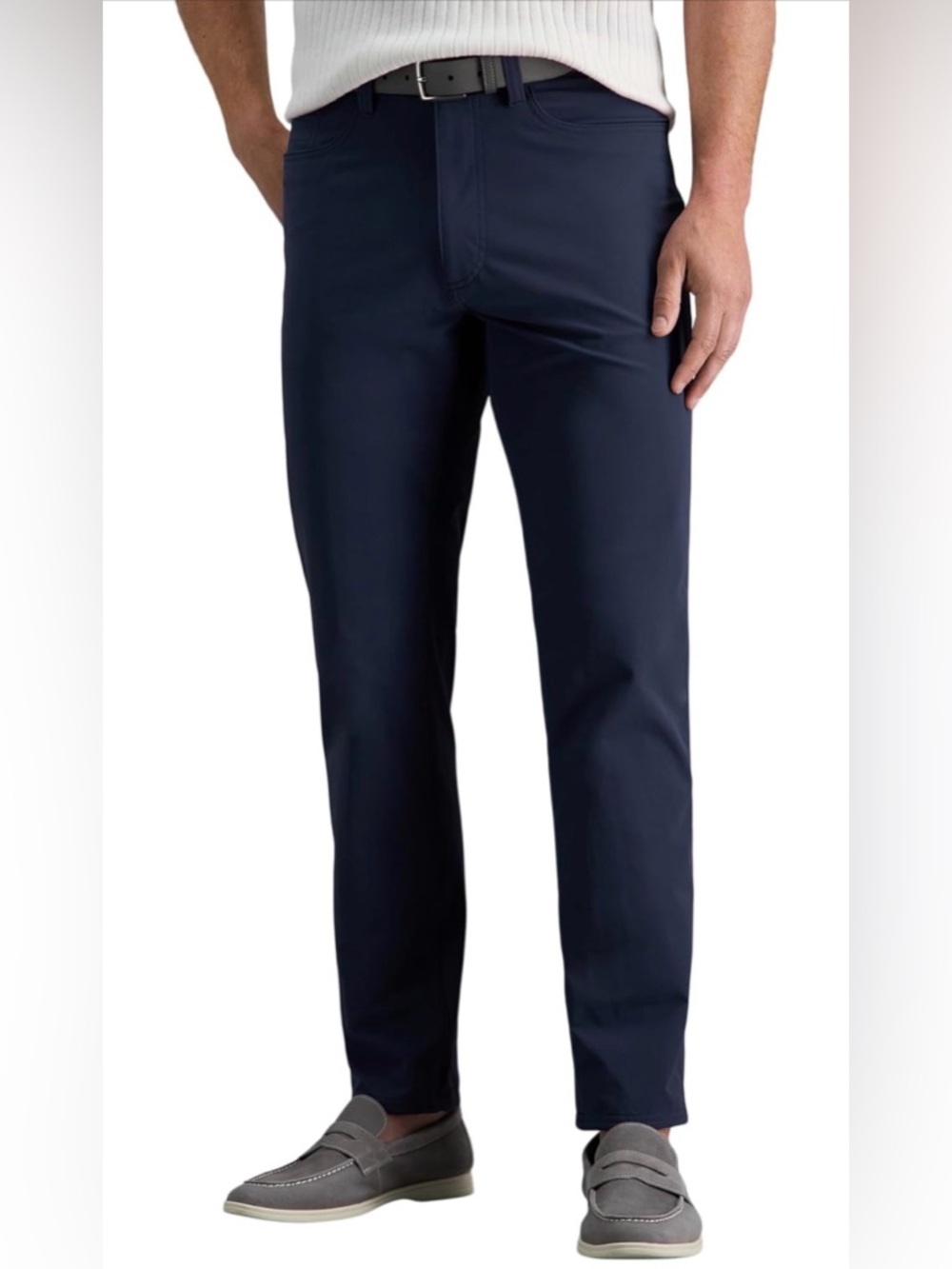 Haggar Navy Straight-Leg Chinos